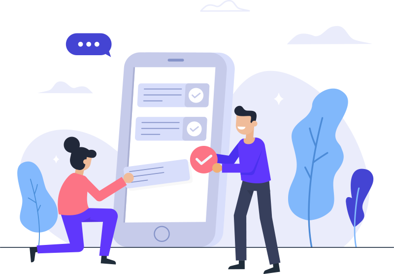 Website development and design illustration